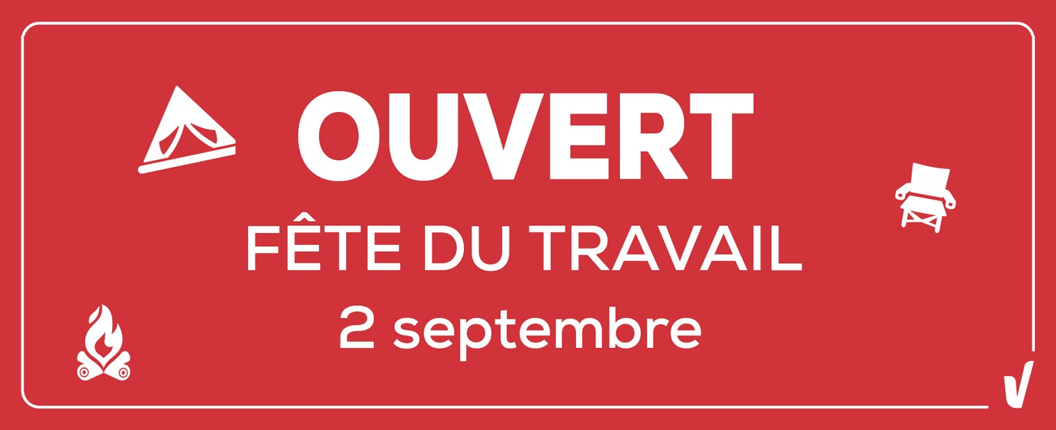 Sur cette image de bannière, le texte dit : 'Fête du Travail - 2 septembre.